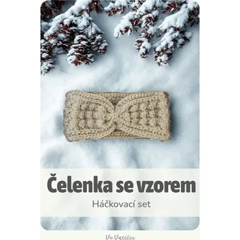 Čelenka Ve Vatičce Set čelenka se vzorem - Krémová