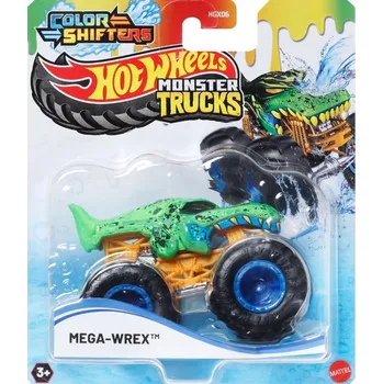 autíčko HGX06 Hot Wheels Monster Trucks měnící barvu MEGA WREX JDV85