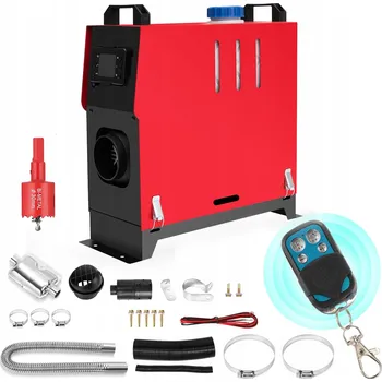 Topidlo SPALOVACÍ OHŘÍVAČ VZDUCHU OLEJOVÝ 12V 8KW NEZÁVISLÉ TOPENÍ + PŘÍSLUŠENSTVÍ