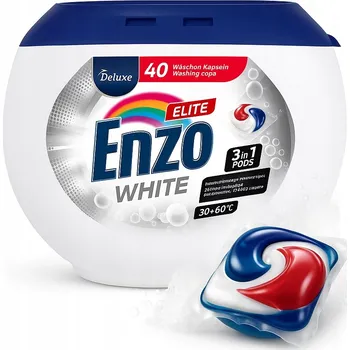 Kapsle na praní Kapsle na praní Enzo 40 ks bílé, účinné při nízké teplotě