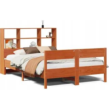 Postel Jednolůžková dřevěná postel VidaXL 135x190 borovice