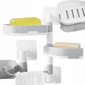 Mýdlenka Verk Group Mýdlenka držák mýdla na mýdlo bílý, šedý plast