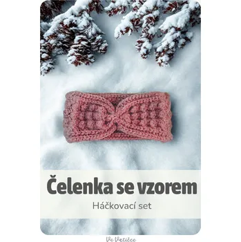 Čelenka Ve Vatičce Set čelenka se vzorem - Růžová
