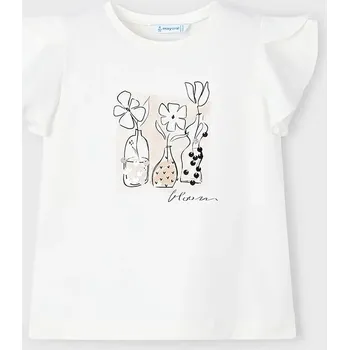 Dívčí tričko Dětské tričko Mayoral 3004.6D.Mini.PPYA béžová 12X, vel. 116