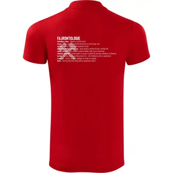 Pánská košile FAJRONTOLOGIE - Polokošile Victory sportovní (dresovina) - 2XL ( Červená )