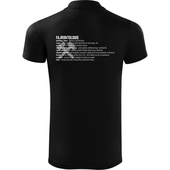 Pánská košile FAJRONTOLOGIE - Polokošile Victory sportovní (dresovina) - M ( Černá )