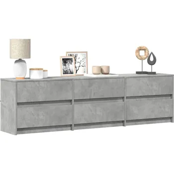 Televizní stolek TV skříňka s LED šedá sonoma 100 x 34 x 50 cm kompozitní dřevo