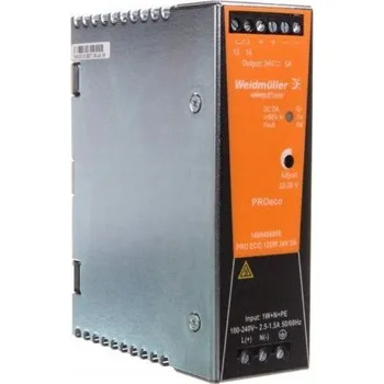 modulární přístroj a rozvaděč WEIDMULLER PRO ECO ZDROJ na DIN lištu 24V 5A 120W
