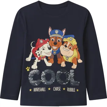 Chlapecké tričko Chlapecké triko s dlouhými rukávy (navy modrá, 98/104)