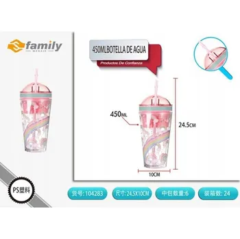 Hrnek s dvojitou stěnou a posuvným víčkem, 450 ml 1 Ks