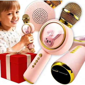 Mikrofon BEZDRÁTOVÝ MIKROFON S REPRODUKTOREM BLUETOOTH KARAOKE - SLADKÝ KRÁLÍK