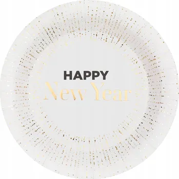 Talíř Talířky Veselý Nový Rok Silvestr Nový Rok 10 Ks.