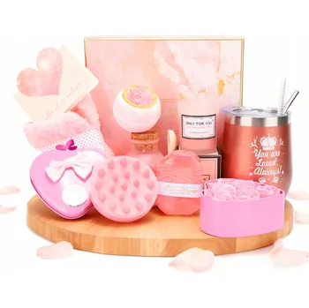 Kosmetická sada Dárkový koš pro ženy - péče o tělo a SPA DÁREK k narozeninám, Vánocům - sada