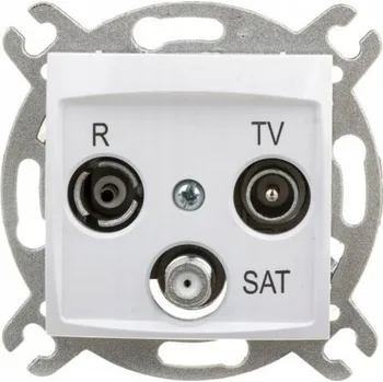 Elektrická zásuvka Anténní zásuvka nástěnná Elektro-Plast bílá