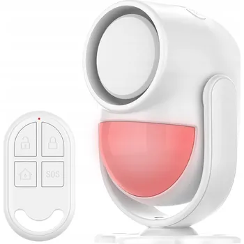 Zabezpečovací technika ALARM SIRÉNA S ČIDLEM POHYBU + OVLADAČE PRO DŮM GARÁŽ NA POZEMEK 125dB