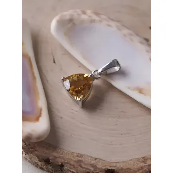 Přívěsek Citrín přívěsek trojúhelník broušený