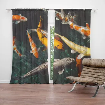 Závěs Sablio Závěs Ryby: 2ks 140x250cm