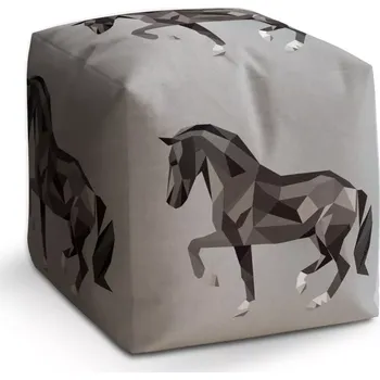 Taburet Sablio Taburet Cube Kůň: 40x40x40 cm