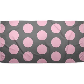 Osuška Sablio Ručník Velké růžové puntíky - 30x50 cm