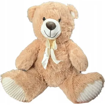 plyšák ELEFUN Plyšák plyšový Plyšový Mazlíček Přítulníček KARAMELOVÝ MEDVÍDEK plyšová hračka 40 cm