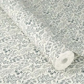 Fototapeta Tapeta TRAWKI modré KVÍTKY drobná louka struktura plátna