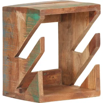 Držák na ručník Nástěnný držák na skateboard 25 x 20 x 30 cm recyklované dřevo Hnědá320481