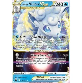 Karetní hra Pokémon SIT 034/195 Alolan Vulpix VSTAR - Silver Tempest