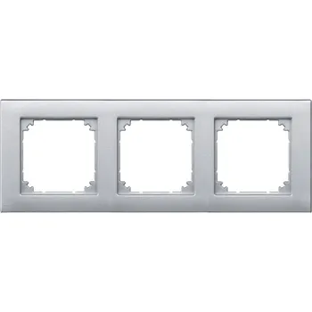vypínač Rámeček M-Plan 3násobný Aluminium SCHNEIDER 486360