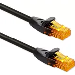 Síťový kabel UTP Cat6 30 m s konektory RJ‑45, pozlacené piny, 1 Gb/s, černý