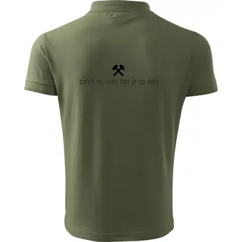 Pánská košile Zehňi se, vole, boz je na dole - Polokošile pánská Pique Polo 203 - XL ( Khaki )