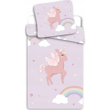 Povlečení Povlak na přikrývku Jednorožec Cloudy Pink 140x200 cm, 70x90 cm