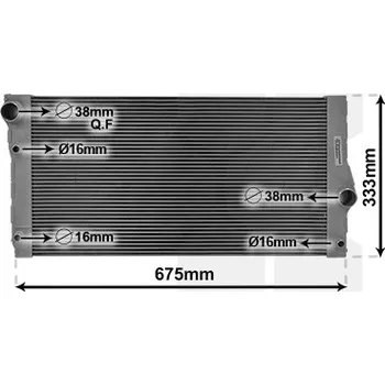 Autodíl Chladič, chlazení motoru VAN WEZEL 06002355