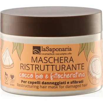 Vlasová regenerace laSaponaria Restrukturalizační maska na vlasy s kokosem a fytokeratinem 200 ml