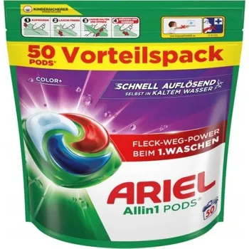 Kapsle na praní Ariel Color+ Kapsle na praní All-in-1 Pods 50 kusů