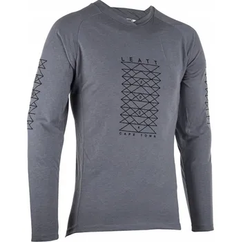 cyklistický dres LEATT CYKLISTICKÝ DRES MTB GRAVITY 2.0 JERSEY TITANIUM ŠEDÝ VELIKOST XXL