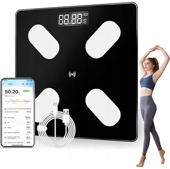 Osobní váha ELEKTRONICKÁ VÁHA S MĚŘENÍM TUKU BLUETOOTH USB