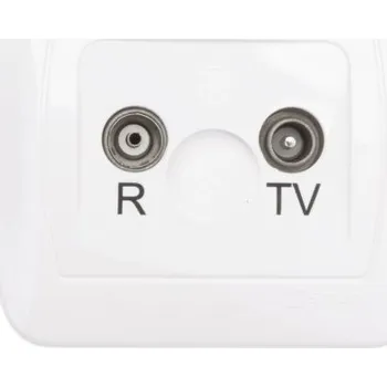 Elektrická zásuvka Anténní zásuvka nástěnná Kontakt-simon bílá