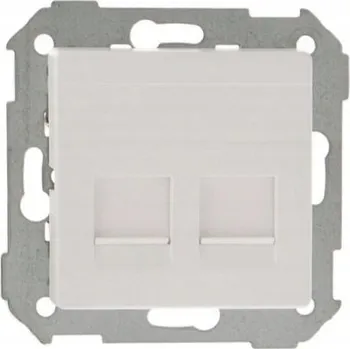 Elektrická zásuvka Internetová zásuvka nástěnná Kontakt-simon bílá