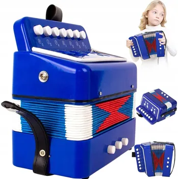 Hudební nástroj pro děti AKORDEON PRO DĚTI HUDEBNÍ HRAČKA AKORDEON PRO VČASNOU VÝUKU DĚTÍ