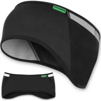 Čelenka SPORTOVNÍ ČELENKA NA HLAVU PRO BĚHÁNÍ POD PŘILBU ZATEPLENÁ OTVOR NA CULÍK