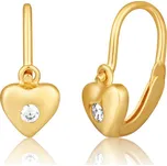 Zlaté náušnice se zirkony ZE0942XJ80-8500 (585/1000) 0,85g