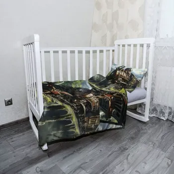 Povlečení Sablio Mikroplyšové dětské povlečení do postýlky Parní lokomotiva na viaduktu - 120x90 / 40x60