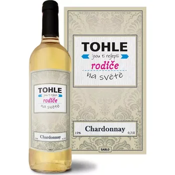 Víno Sablio Bílé víno Tohle jsou ti nejlepší rodiče na světě: 0,75 l