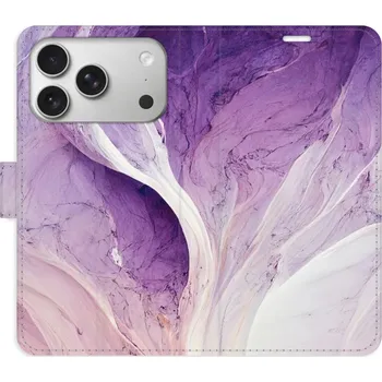 Pouzdro na mobilní telefon Flipové pouzdro iSaprio - Purple Paint - iPhone 17 Pro