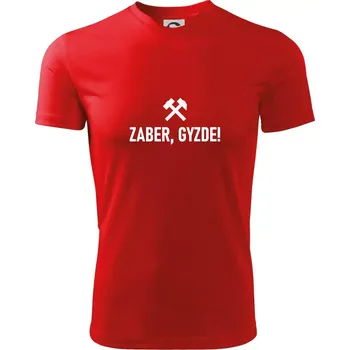 Chlapecké oblečení ZABER, GYZDE!﻿ - Dětské triko sportovní (dresovina) - 134 cm/8 let ( Červená )