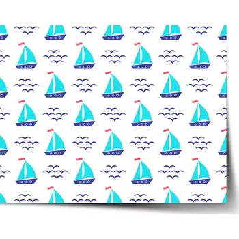 Plakát Sablio Plakát Modré lodičky - 60x40 cm