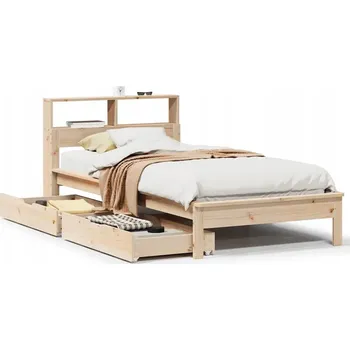 Postel Jednolůžková dřevěná postel VidaXL 100x200 borovice