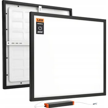 Ledhoff čtvercová Stropní Svítidlo 60 x 60 cm černá