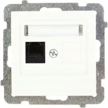 Elektrická zásuvka Internetová zásuvka nástěnná Ospel béžová