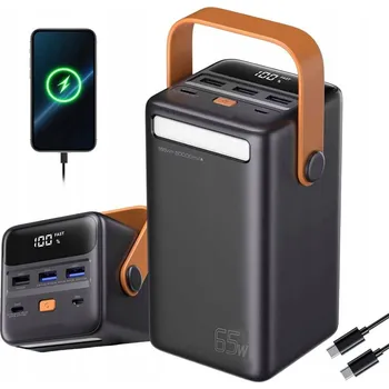 Powerbanka POWERBANKA 50000mAh 2xUSB-C SILNÁ RYCHLÉ NABÍJENÍ ČERNÁ